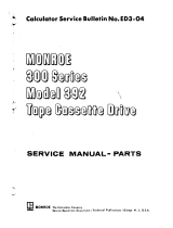 Monroe 392 User manual
