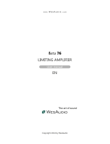 WesAudio Beta 76 User manual