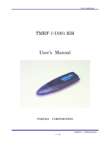 TAMURA TMRF-1-U001-KM User manual