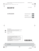 Sony AK8XAVAX200 User manual