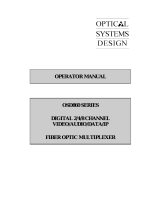 Optical Systems OSD860 SERIES User manual
