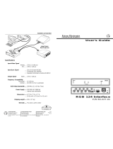 Extron electronics RGB 124 User manual