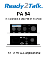 Ready2Talk PA 64 Installation & Operation Manual