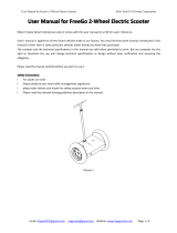 FreeGo 2-Wheel Electric Scooter User manual