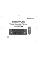 Daewoo DV-S103W Series Owner's manual
