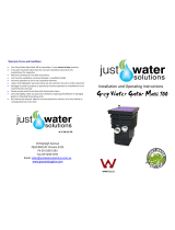 Just Water Solutions Grey Power Gator Maxi 100 Installation and Operating Instructions