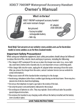 XDECT 7005WP Owner's manual
