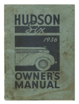 Hudson 1936 Six Owner's manual