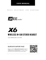 Mee Audio X6 User manual