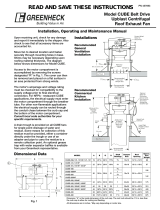 Greenheck CUBE-240 Installation, Operating And Maintenance Manual