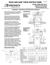 Greenheck CUBE-131 Installation, Operating And Maintenance Manual