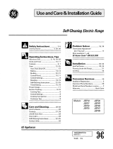 GE JBP21 Use And Care & Installation Manual
