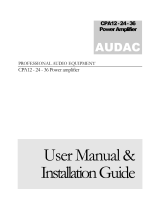AUDAC CPA36 User Manual & Installation Manual