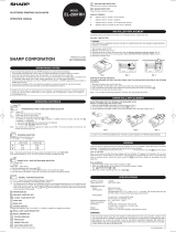 Sharp EL-2901RH Operating instructions