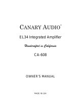 CANARY AUDIO CA-608 Owner's manual