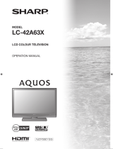 Sharp AQUOS LC-42A63X Operating instructions