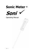 Sonic Meter Soni Operating instructions