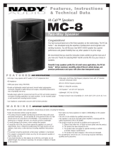 Nady Audio M-Cab MC-8 User manual