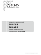 Eltex TAU-36.IP Operating instructions