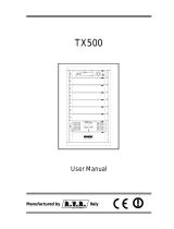 R.V.R. Electronica TX500SS/V2 User manual