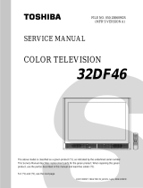 Toshiba 32DF46 - 32" CRT TV User manual