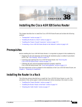 Cisco ASR 920 Series Installing Manual