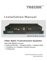 Voscom VOS-2HD-ADCET/R series Installation guide