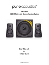 Pure Acoustics MTX?250 User's Manual - Safety Manual