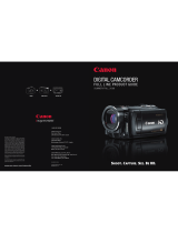 Canon FS11 Quick start guide