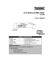 Performax COMPACT PX12 LITHIUM-ION Owner's manual