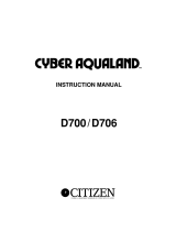 Citizen Cyber Aqualand D700 User manual