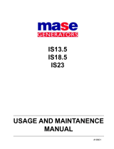 Mase IS23 Usage And Maintenance Manual