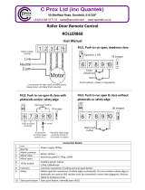 C Prox Ltd ROLLER868 User manual