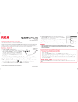 RCA M7208 Quick start guide