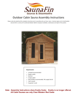 SaunaFit Cedar Cabin Sauna Assembly Instructions Manual