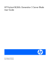 HP BL260c - ProLiant - G5 User manual