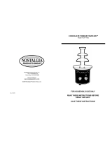 Nostalgia CFF-600 Instructions Manual