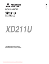 Mitsubishi Electric XD211U User manual
