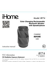 iHome iBT74 User manual