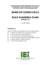 IEI Technology NANO-KBN-i1 Quick Installation Manual