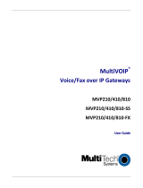 Multitech MultiVOIP MVP810-FX User manual