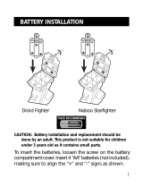 Tiger Electronics Droid Fighter User manual