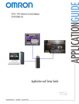 Omron CP1L Application And Setup Manual