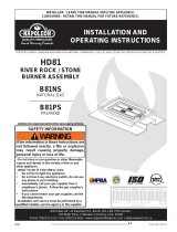 NAPOLEON HD81 Installation And Operating Instructions Manual