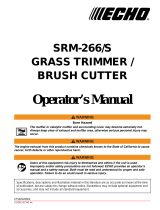 Echo SRM-266 User manual