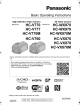 Panasonic HC-WX970 Basic Operating Instructions Manual