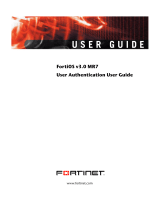 Fortinet FortiGate v3.0 MR7 User manual