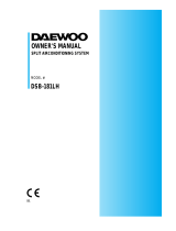 Daewoo DSB-181LH Owner's manual