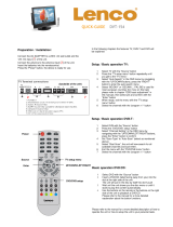 Lenco DVT-154 Quick Manual