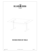 Williams-Sonoma REVISED MERCER TABLE Assembly Manual